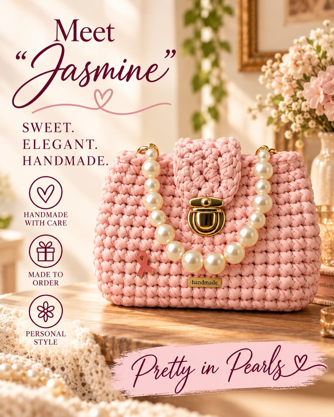 Meet Jasmine in light pink